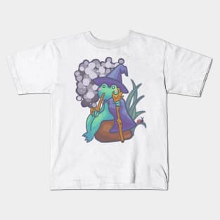 One cool wizard frog Kids T-Shirt